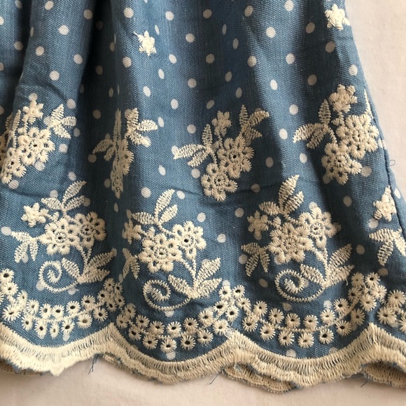 BLUEBERi baby embroydery  sleeveless dress Sz 24M - Picture 4 of 6